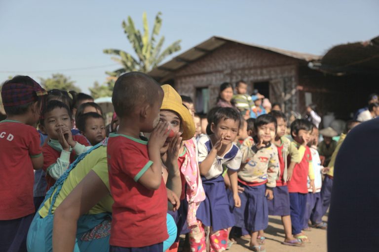 Naomi Shafer MBA’17 Clowns Around in Myanmar