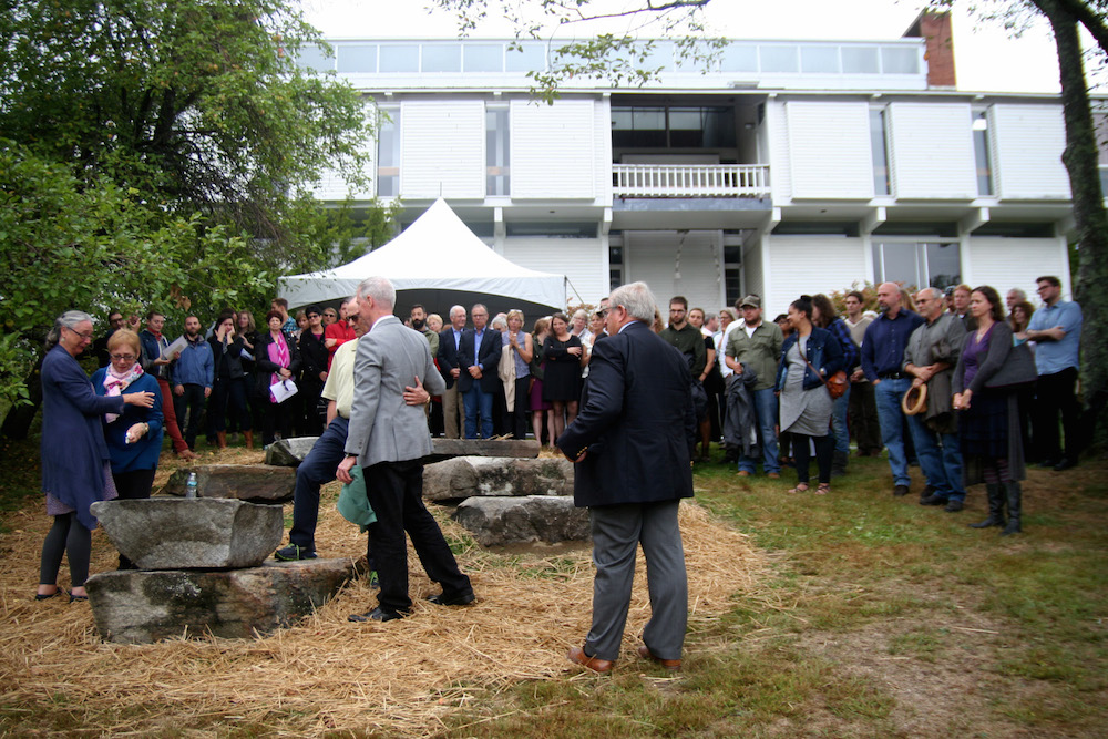 Group of people attending Lucy DeLaurentis's Memorial