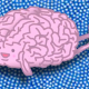 Clipart of smiling brain with hands and legs