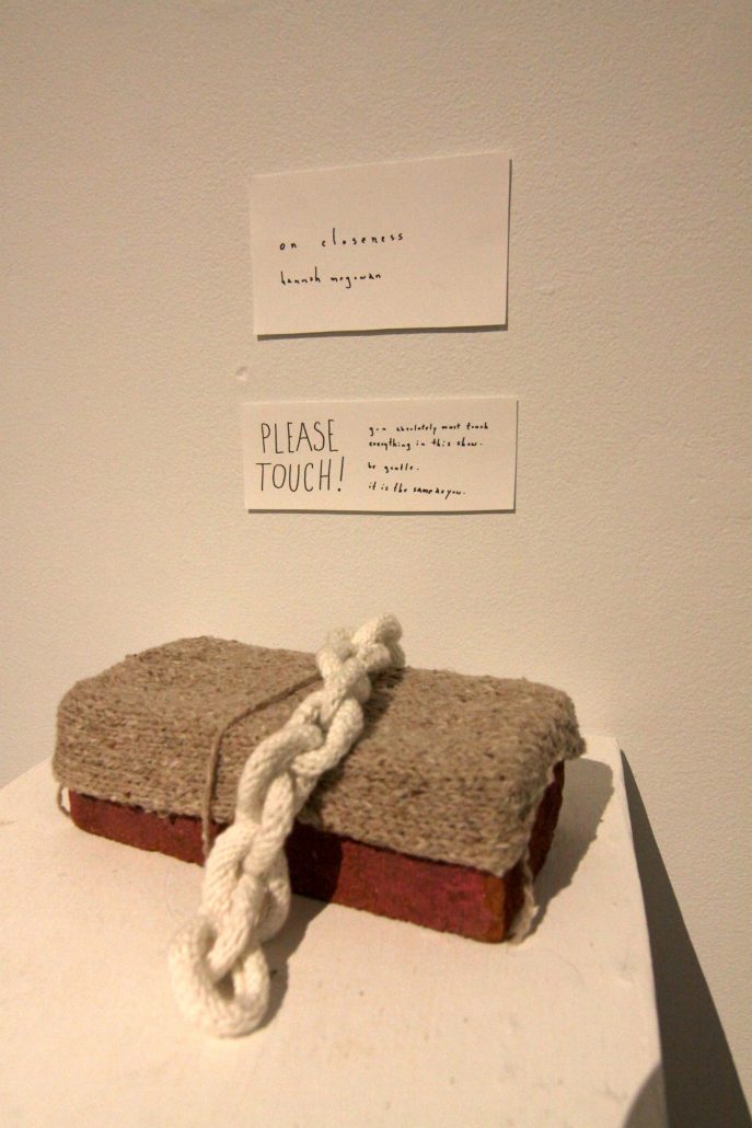 A detail from Hannah McGowan’s Plan show titled “On Closeness.”