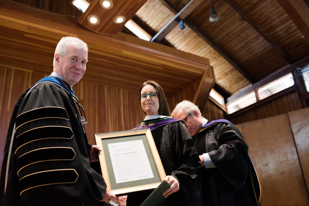 Shaunna Oteka McCovey receives honorary degree