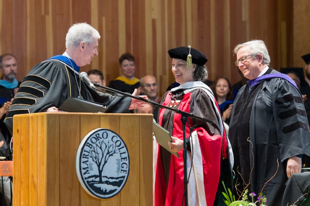 Gretchen Holbrook Gerzina receives an honorary degree
