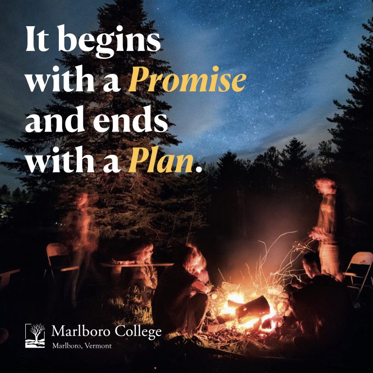 Brochure that reads "It begins with a Promise and ends with a Plan"