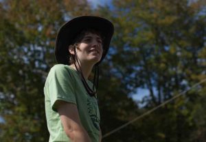 Lydia Nuhf standing outside wearing a hat